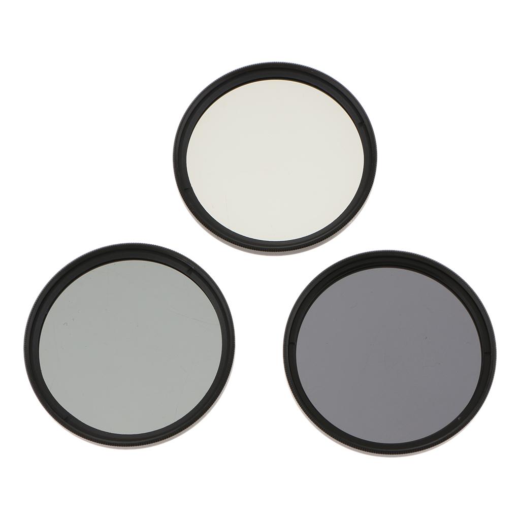 3-Piece Multi-Coated Glass Filter Kit  for 55mm DSLR Lens