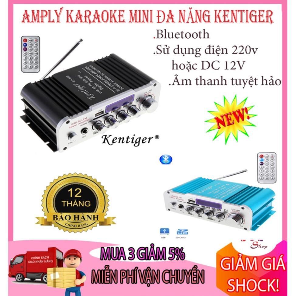 Amply kết nối Bluetooth cao cấp nhập khẩu, Amply mini cao cấp Amly mini Karaoke Kentiger HY 803 z