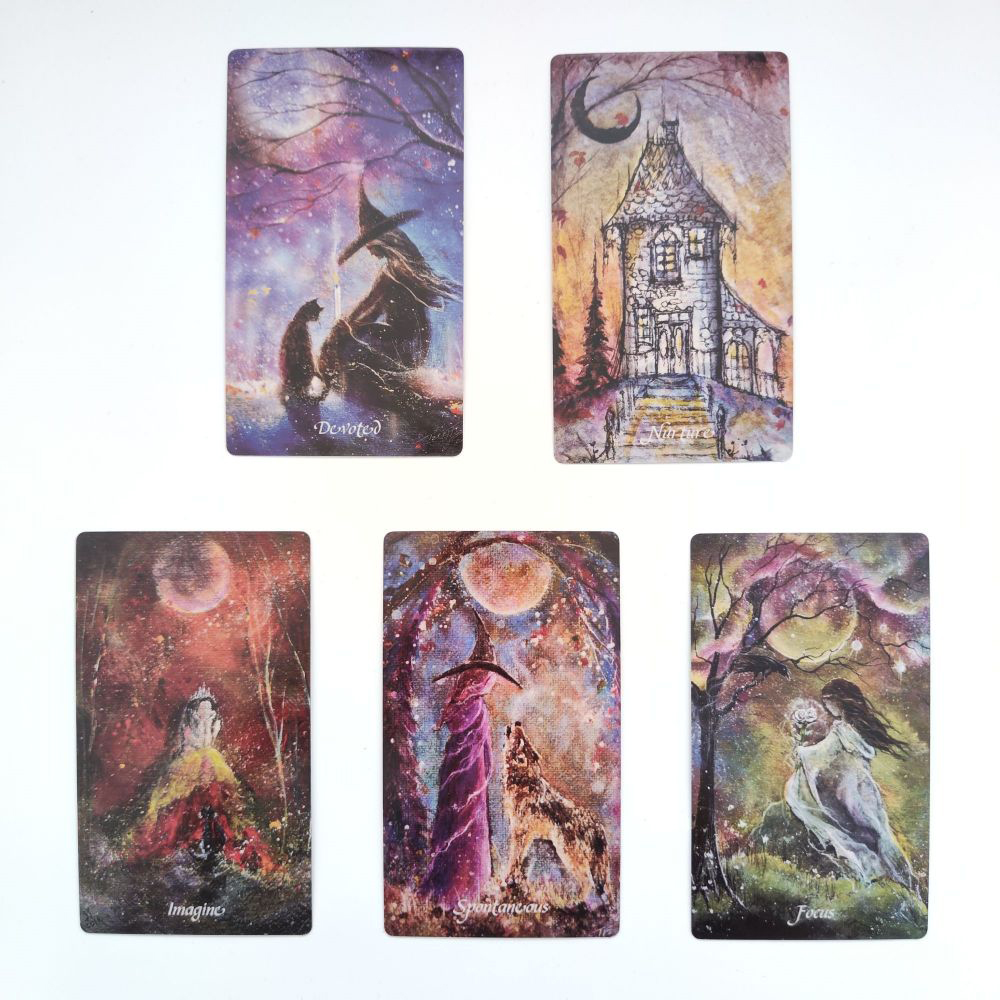 [Size Gốc] Bộ Bài Earthly Souls Spirits Oracle 60 lá bài 7x12 cm tặng đá thanh tẩy