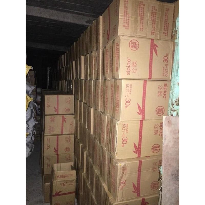 Thùng 30 gói giấy ăn gấu trúc hãng Sipiao 6021 VN 300 tờ/ gói hàng loại 1 siêu dai