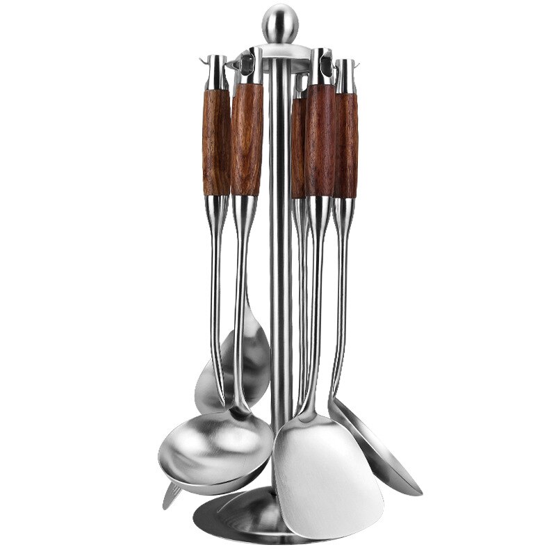 Bộ dụng cụ nấu ăn có giá treo Cooking Kitchen Utensil Set with Holder (6 món có giá treo)