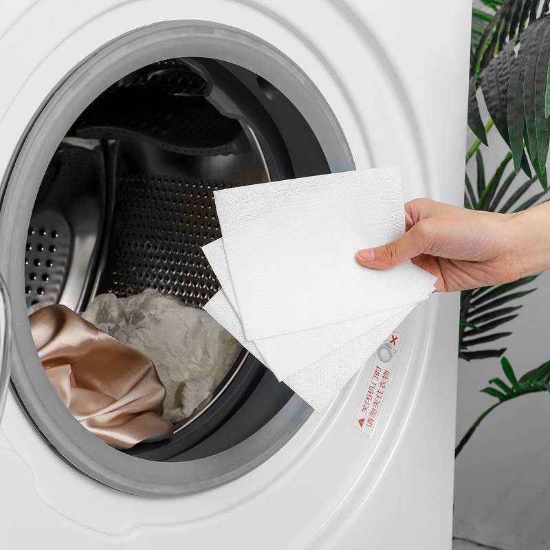 Túi 50 giấy thấm hút chống loang màu quần áo, bảo vệ màu quần áo khi giặt máy hoặc giặt tay hiệu quả cao