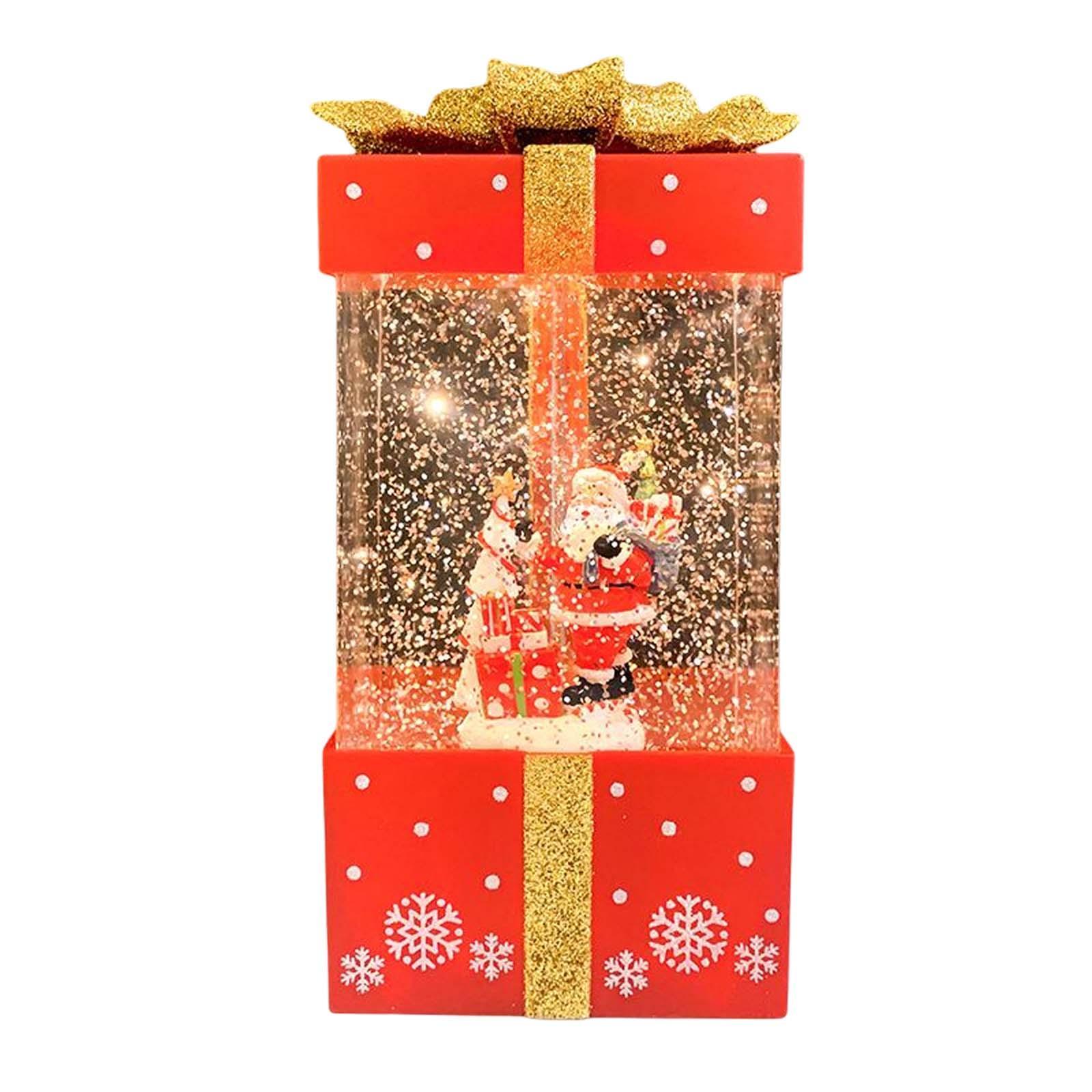 Christmas Music Box Lantern Christmas Scene for Home Decor Birthday Gift