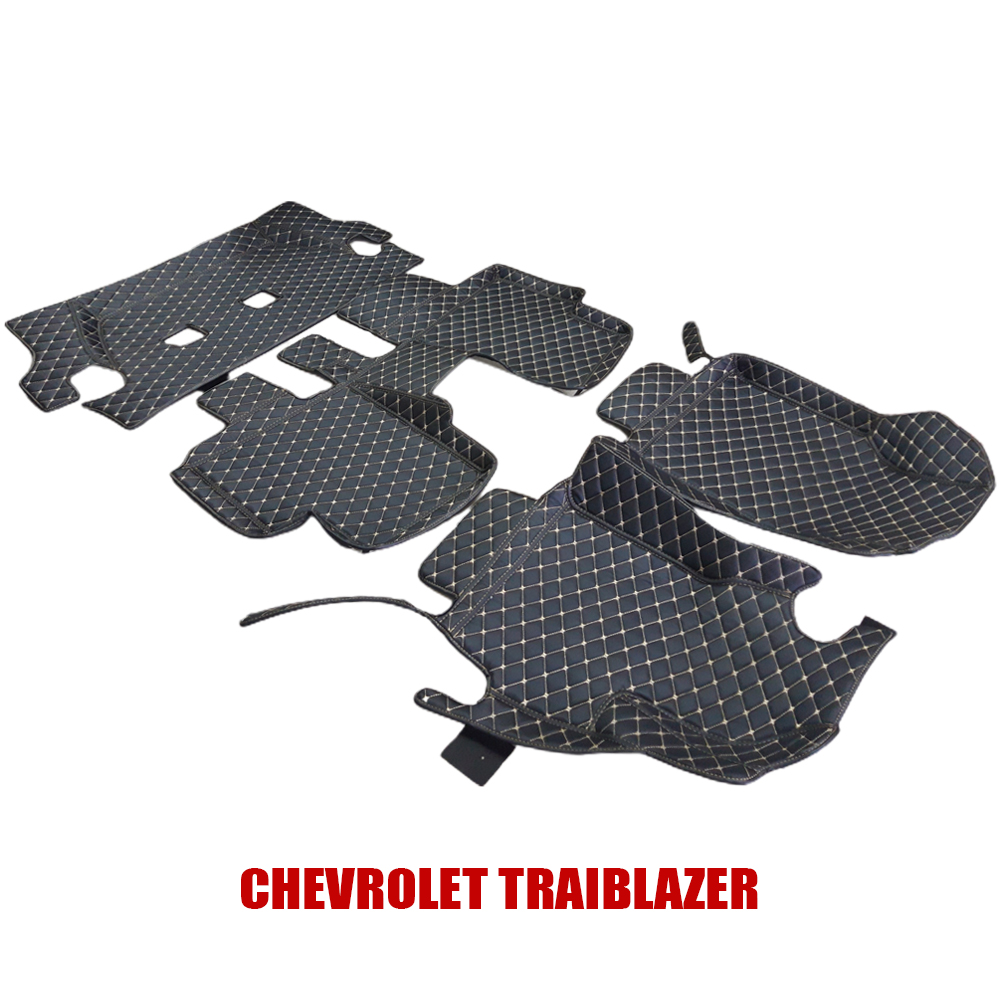 Thảm sàn 5D 6D cho xe 7 chỗ Chevrolet Traiblazer không mùi, không thấm nước, phủ kín 90% sàn xev