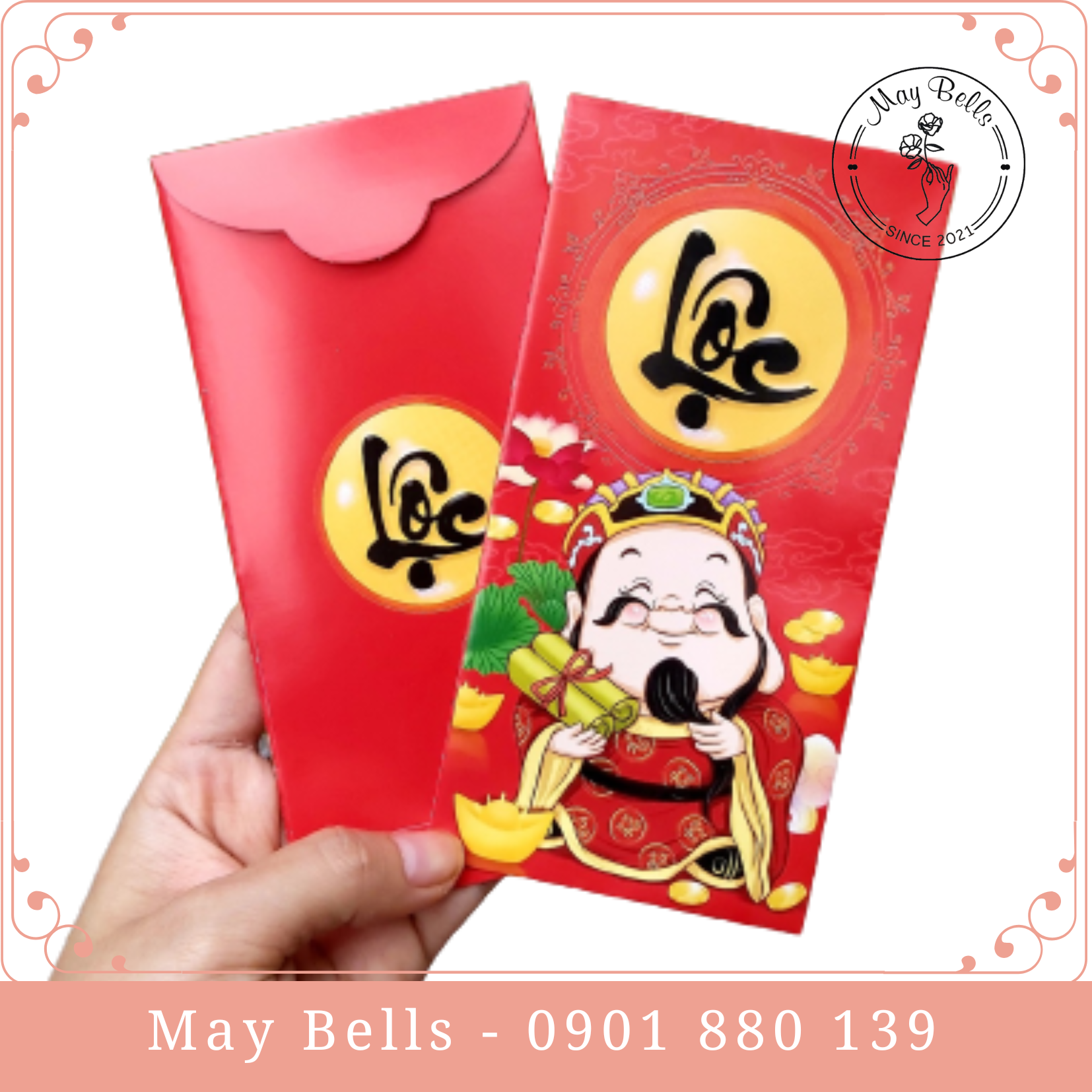 Bao Lì Xì Tết 2023 Quý Mão Được Chọn Mẫu, Bao Lì Xì MAY BELLS Mẫu 1 đến 10 Cao Cấp, Sang Trọng, Dễ Thương