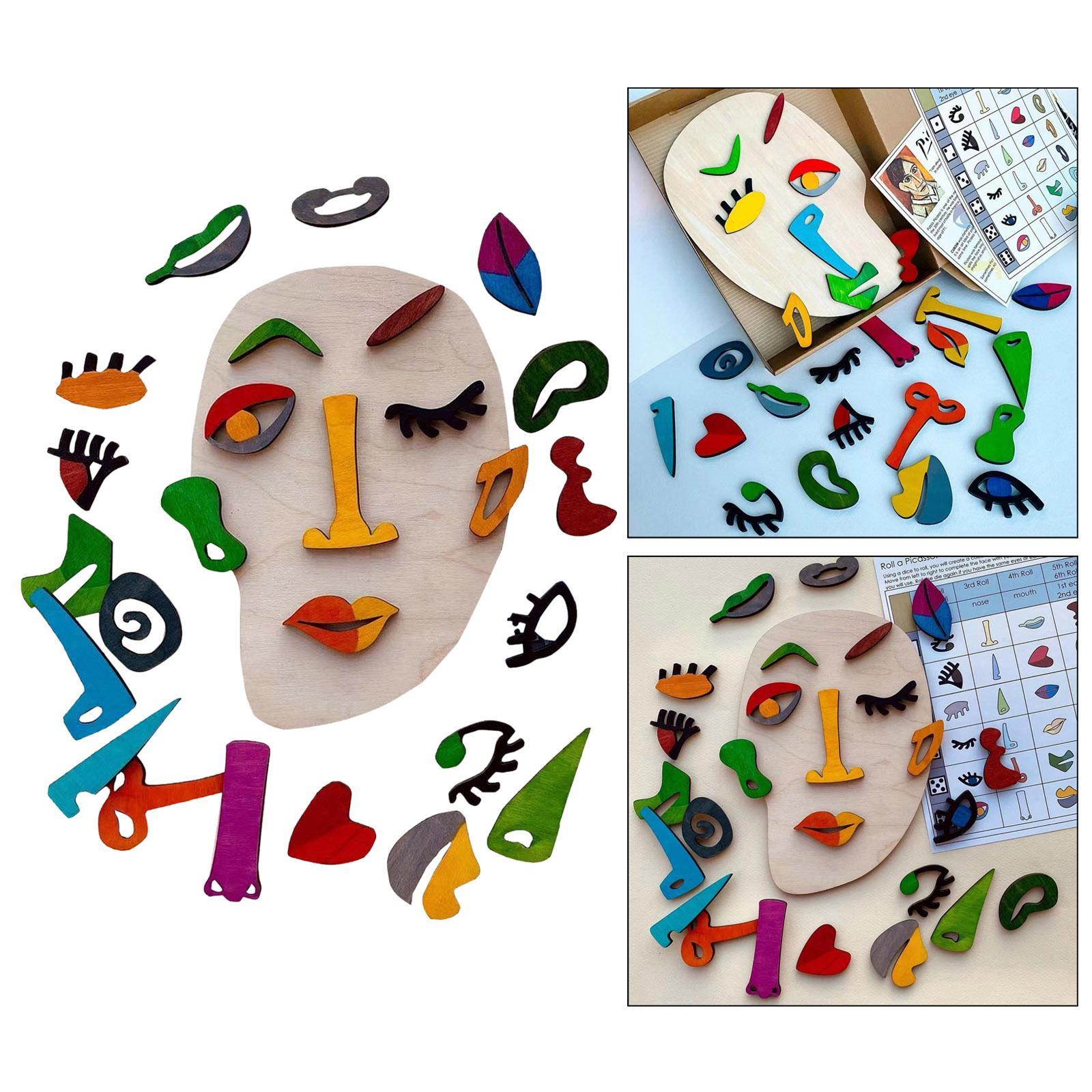 Wooden Puzzle Toys Building Blocks Toys Detachable Art Puzzle for Boys Girls