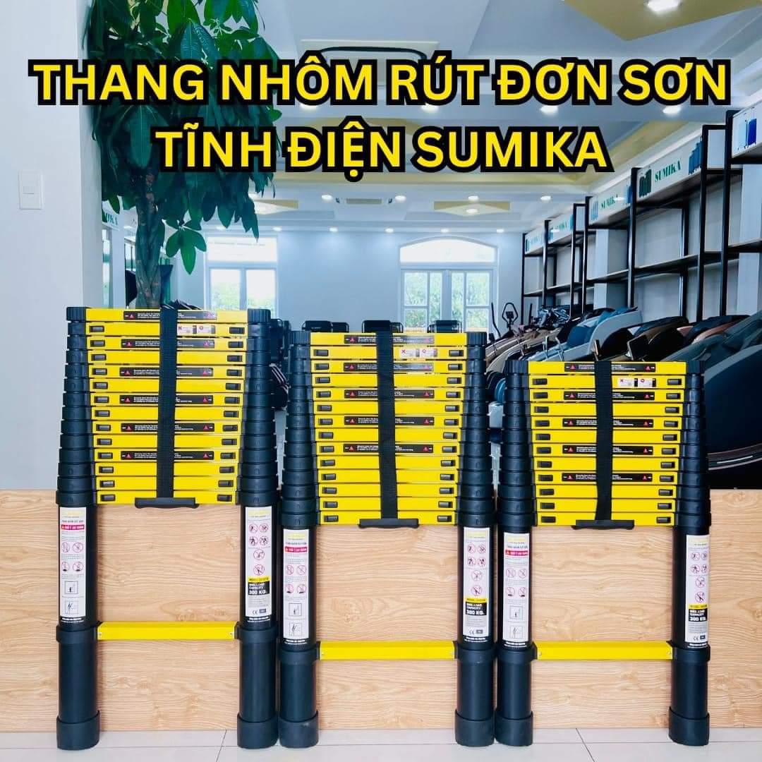 Thang rút đơn 5m1 sơn tĩnh điện Sumika cao cấp