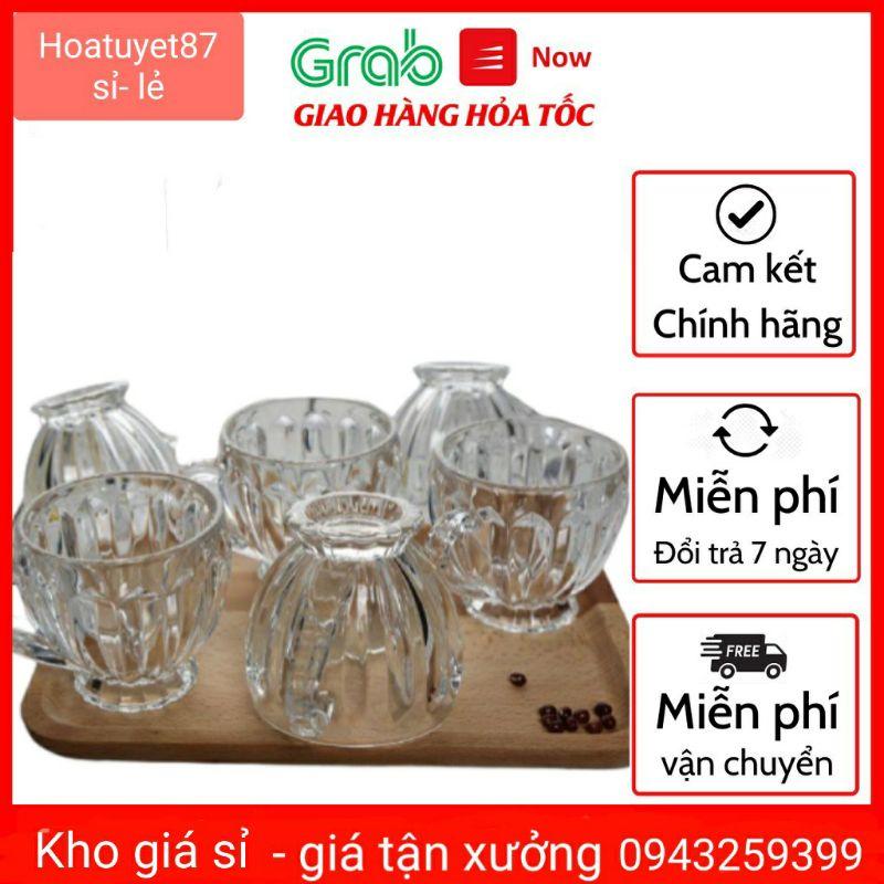 Bộ cốc thủy tinh 6 cốc living in home cao cấp