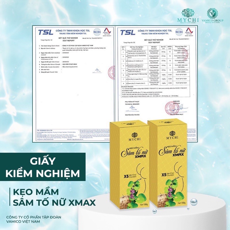 (tặng quà trị giá 190k) 10 hộp kẹo sâm tố nữ xmax Mychi