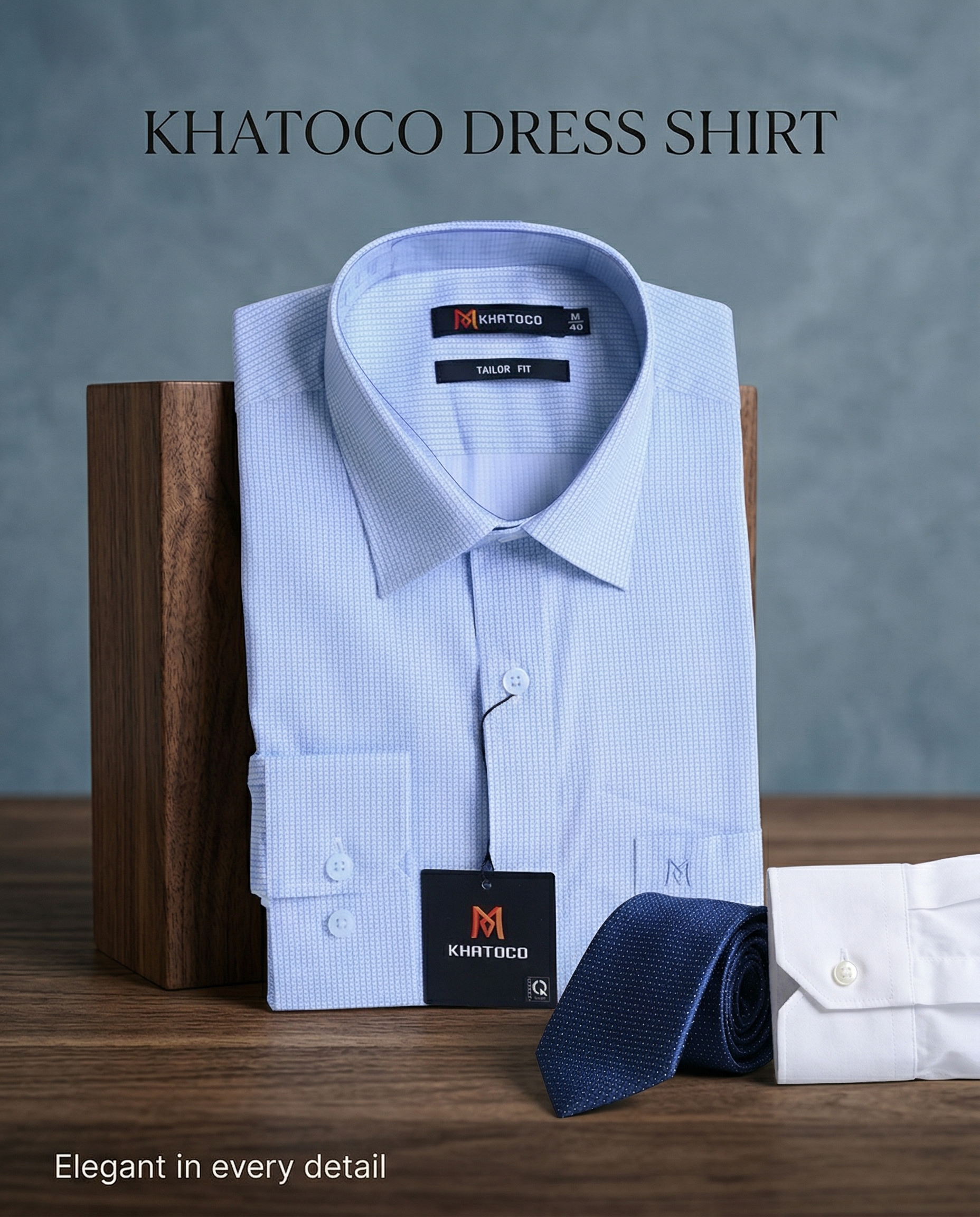 Áo sơ mi nam tay dài Khatoco (M-2XL)