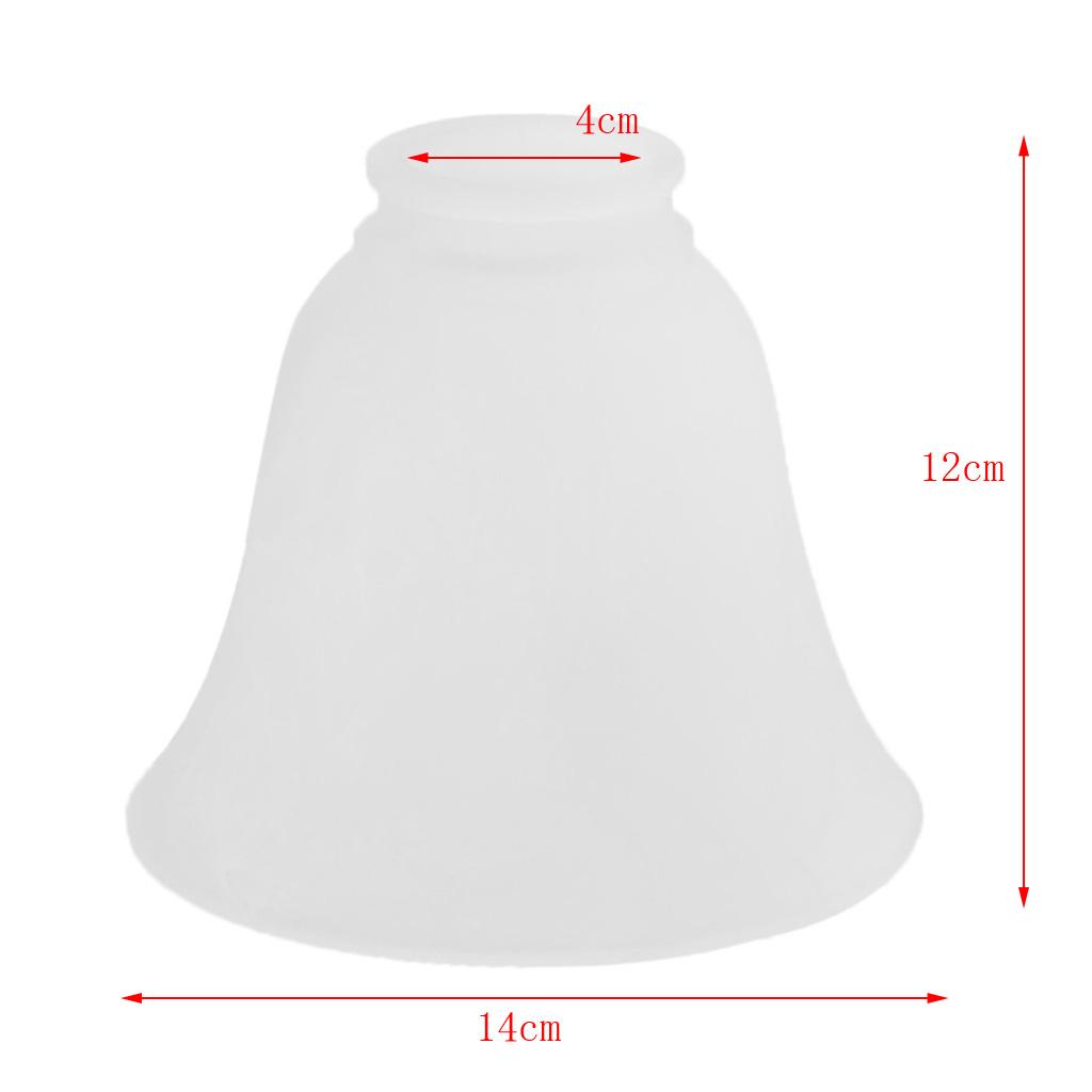 2xReplacement Ceiling Fan Vanity Chandelier Frosted And Clear Glass Shade 3