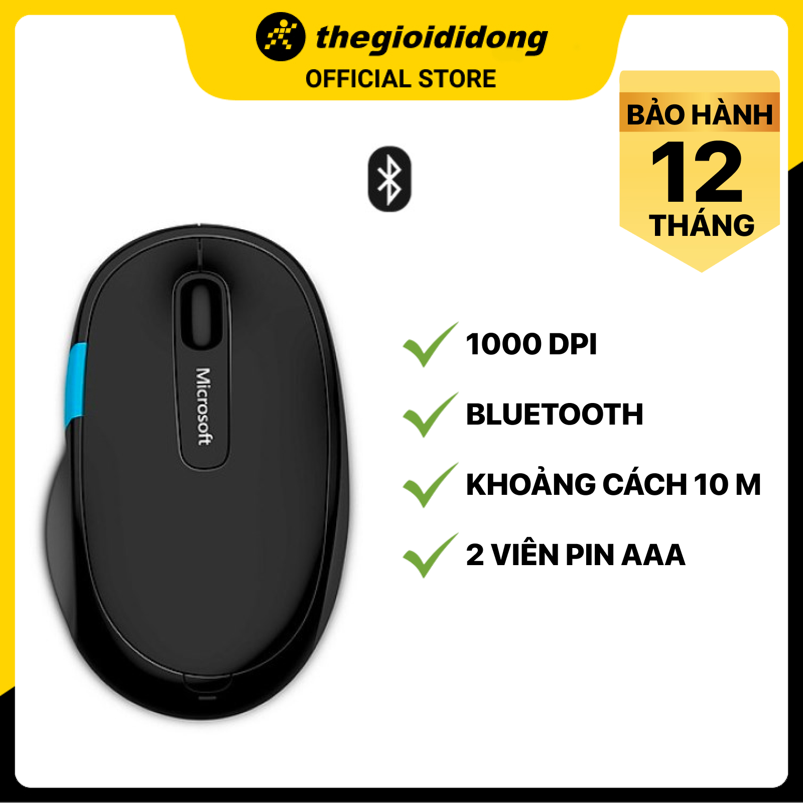 Chuột không dây Microsoft Bluetooth Sculpt Comfort - Hàng chính hãng