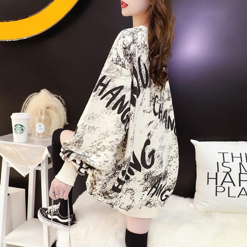 Áo sweater mỏng dáng rộng dài phong cách Hàn Quốc thời trang xuân thu 2021