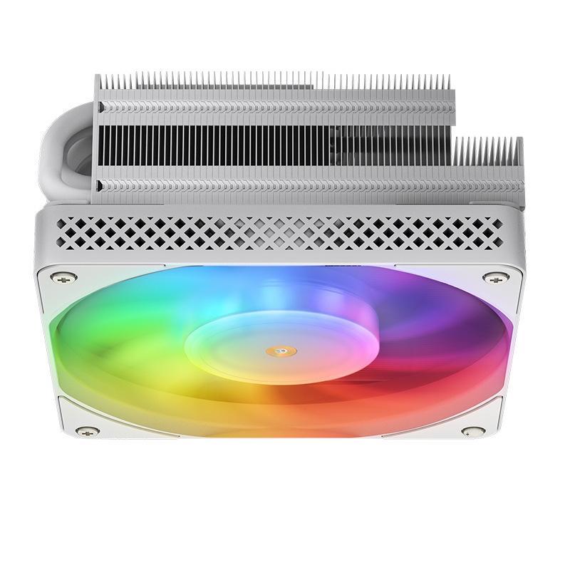 Bộ tản nhiệt CPU giảm áp Qiao Sibo HX6200D phong cách mới nhất 6 ống dẫn nhiệt màu trắng máy tính để bàn tắt tiếng tản nhiệt làm mát bằng không khí