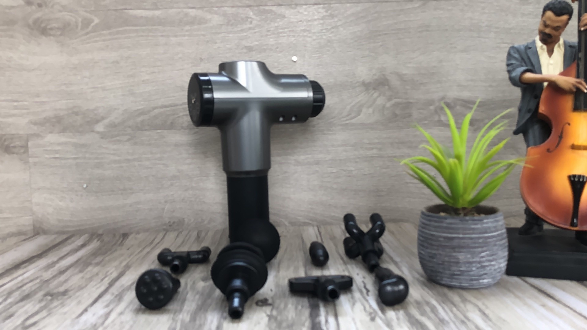 Máy Massage Xám đen Pin Lithium 2000 mAh 8 đầu mát xa