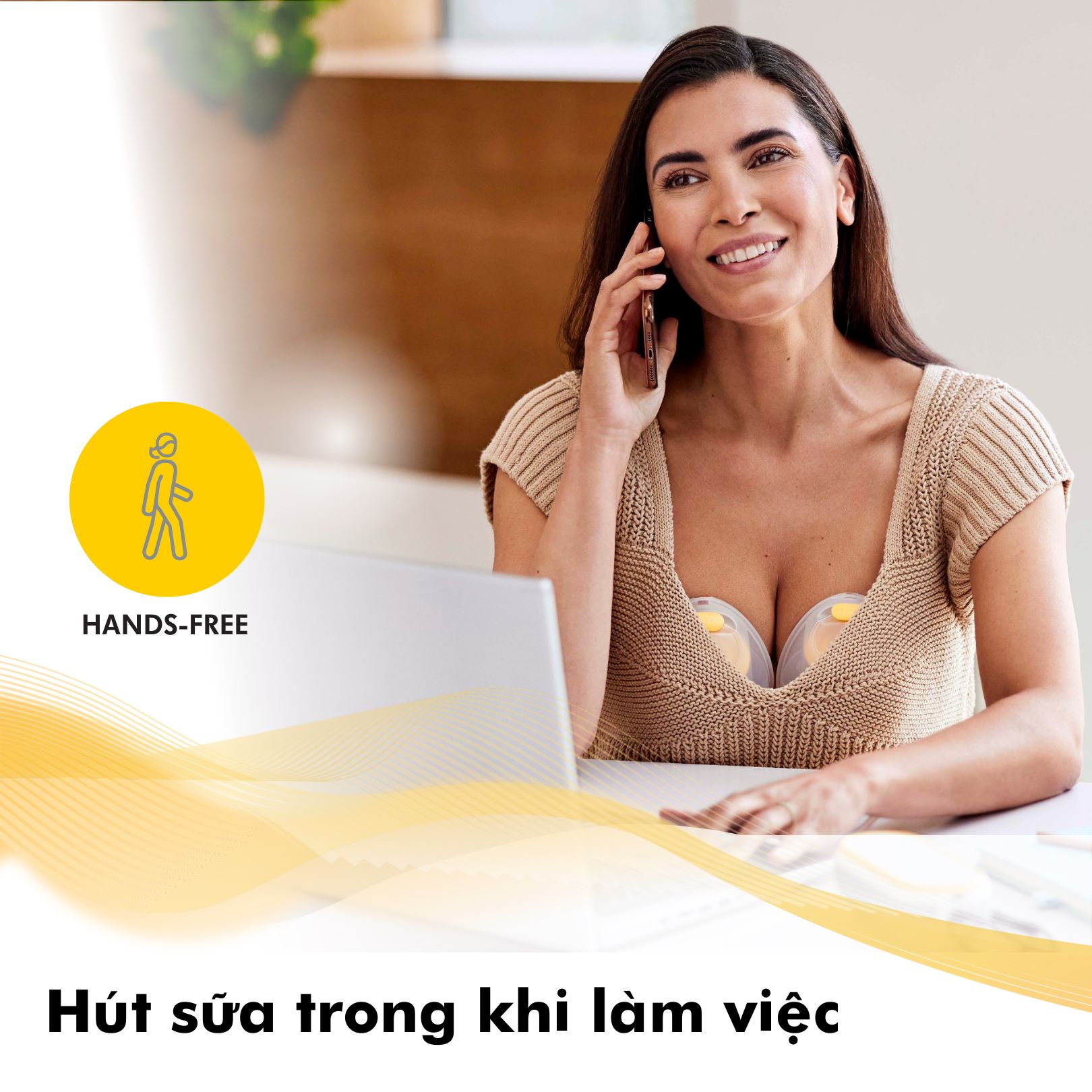 Máy hút sữa điện đôi Medela Swing Maxi Hands Free | Có pin sạc tích hợp, chân sạc USB-C, kết nối Bluetooth, hệ thống khép kín