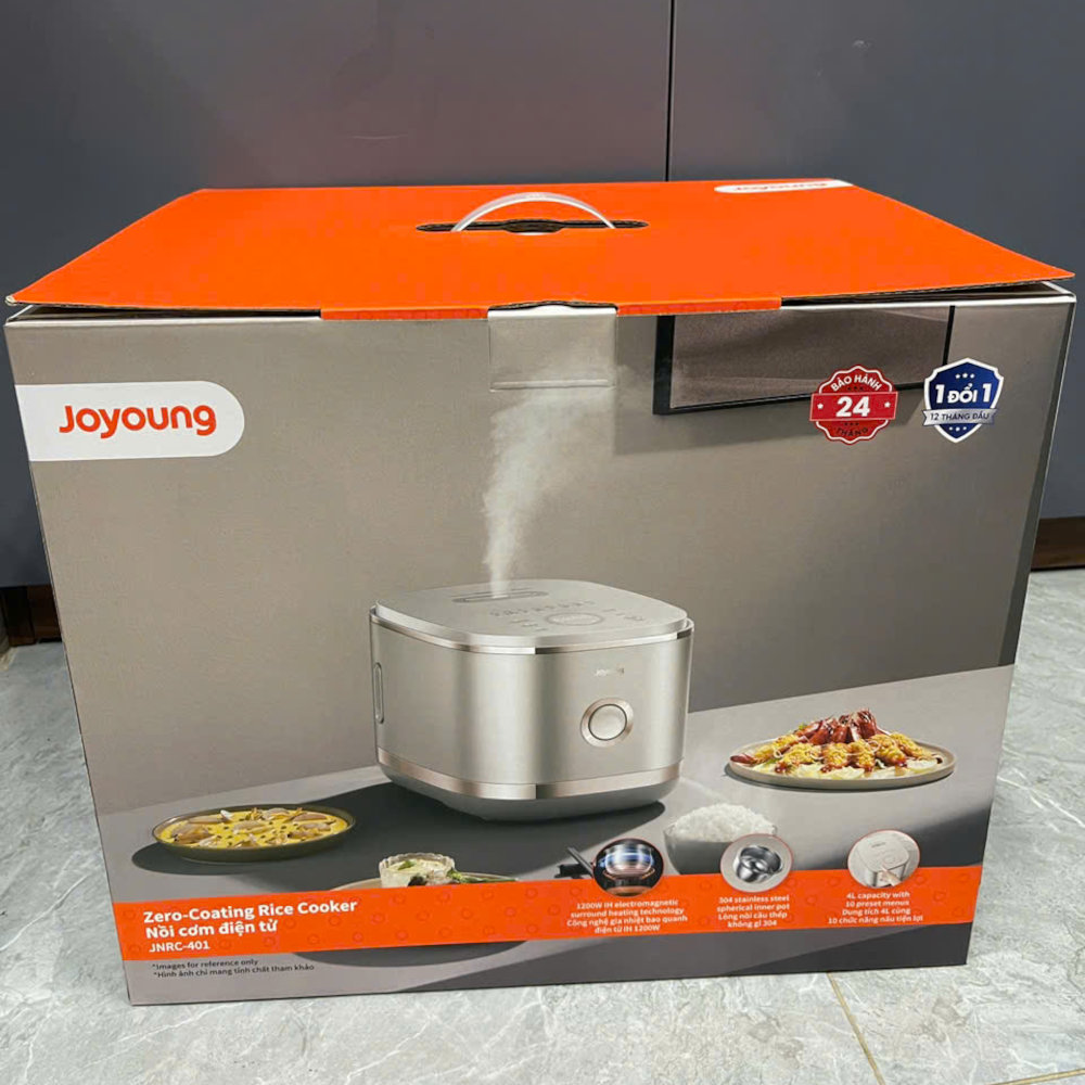 Nồi cơm điện tử cao tần ruột Inox chống dính tự nhiên Hàn Quốc JNRC-401 dung tích 1.5L - Hàng chính hãng