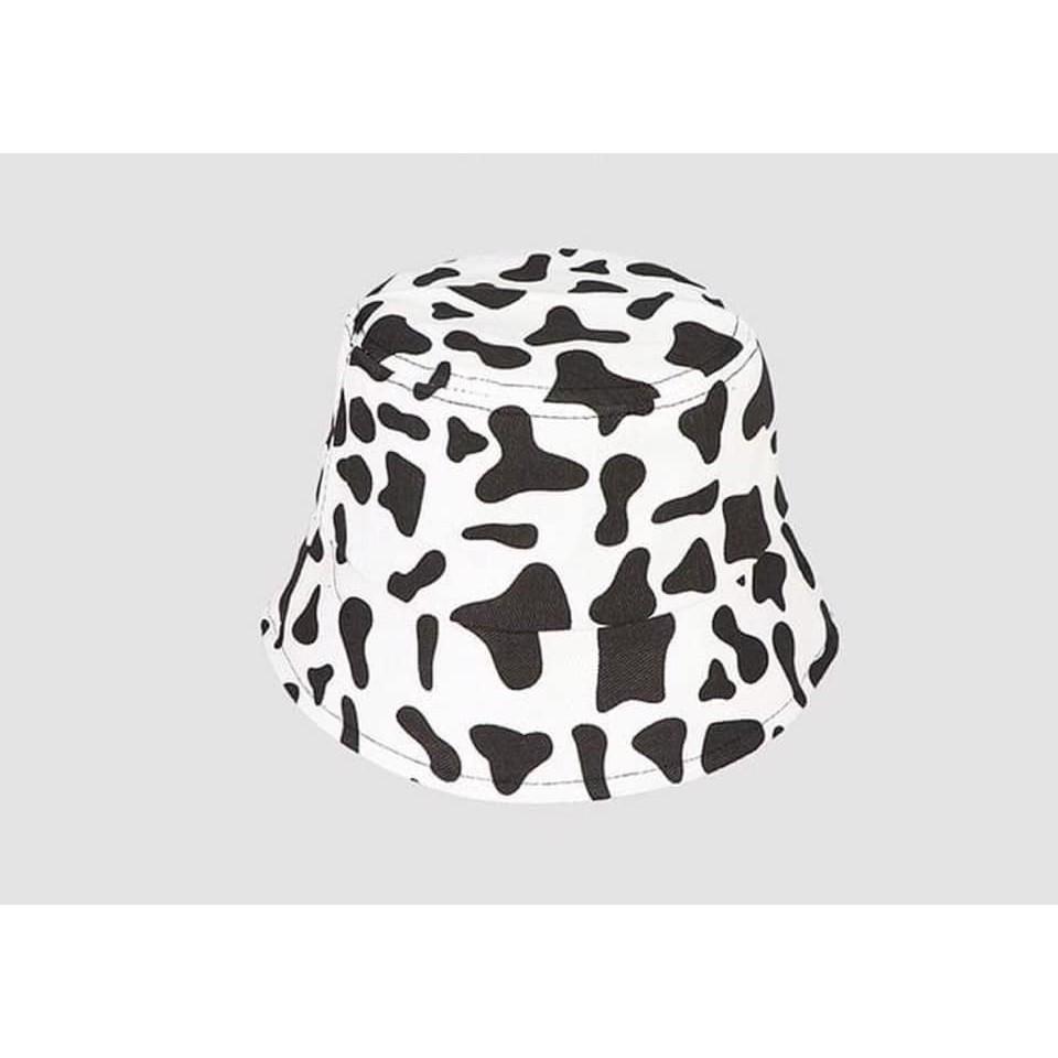 Nón Bucket Hat họa tiết Bò sữa và Ngựa vằn