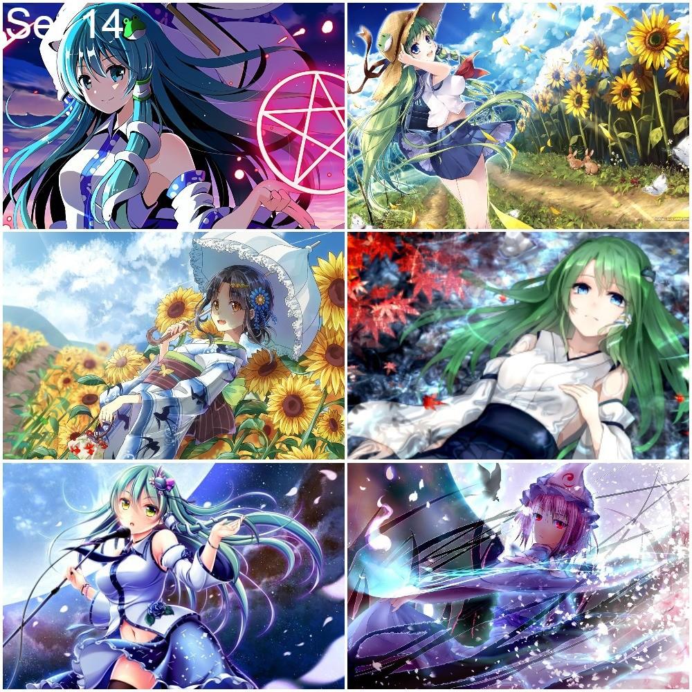 Bộ 6 Poster anime Touhou Gensou Mangekyou - Đông Phương Huyễn Tưởng - A3,A4,A5