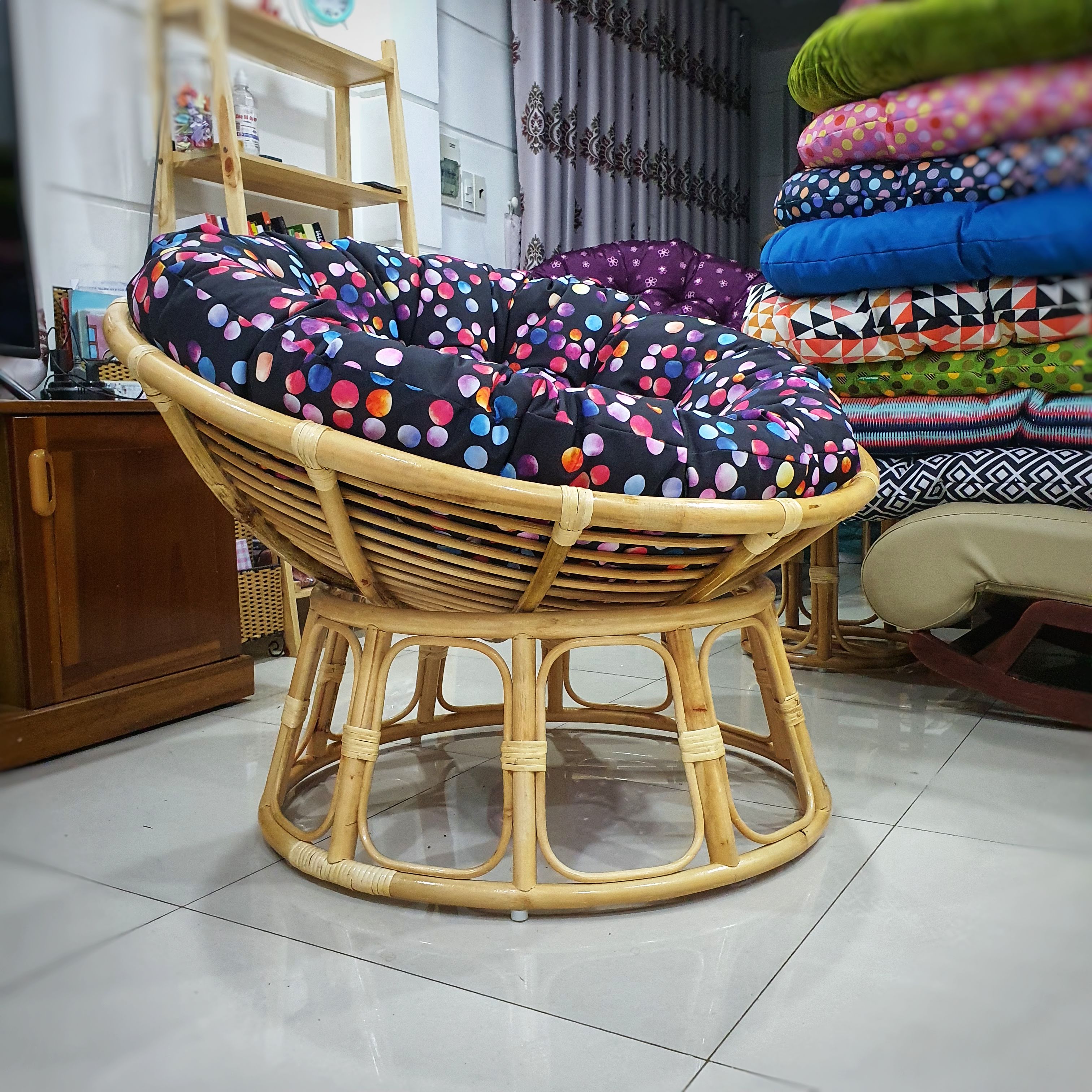 Bộ ghế papasan để ngoài trời (phien bản chống thấm nước) - NAVICOM