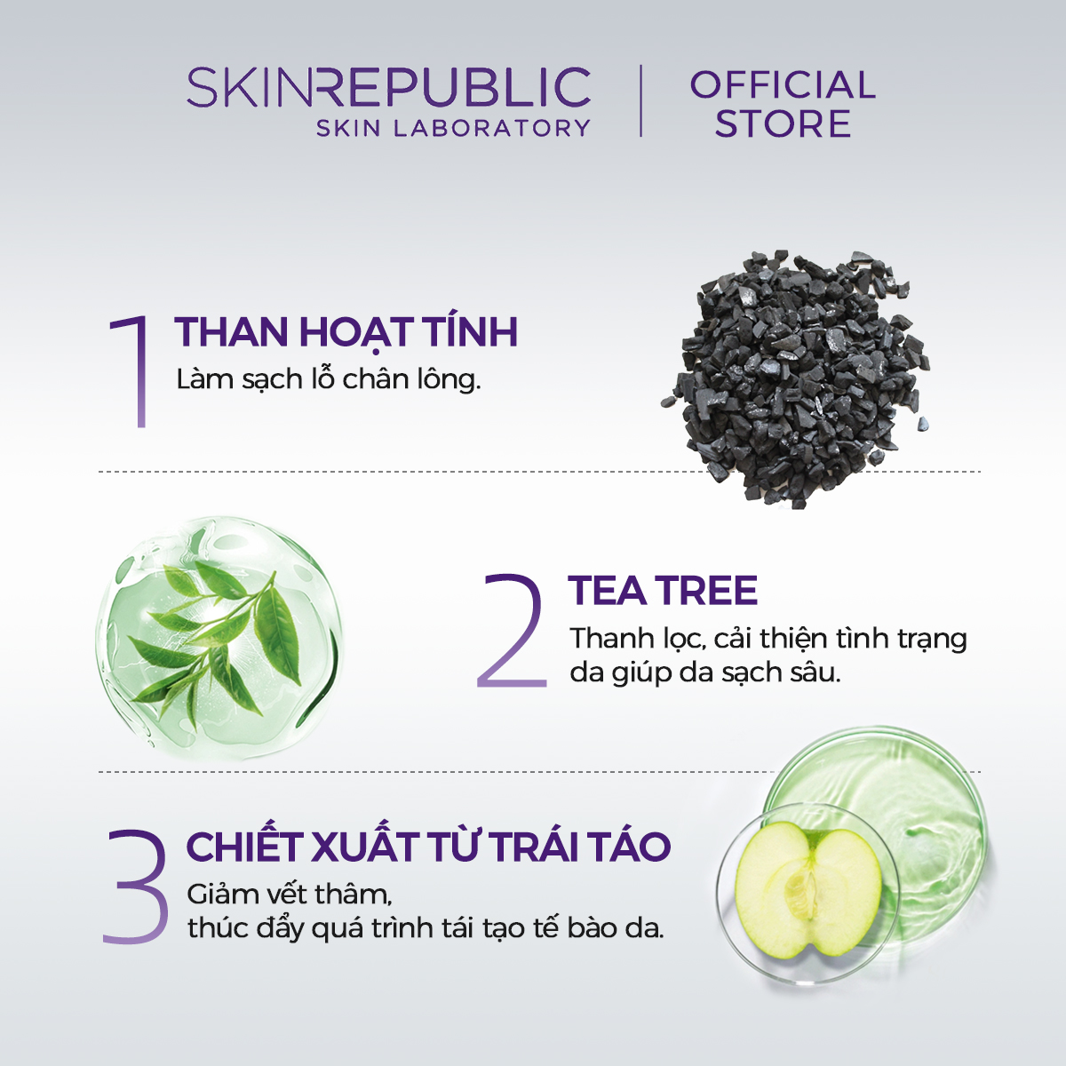 Mặt nạ dưỡng da Skin Republic Bubble Purifying + Charcoal Face Mask 25ml