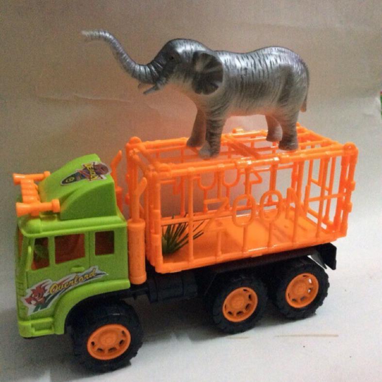 Xe chở thú bánh đà tặng kèm 2 thú