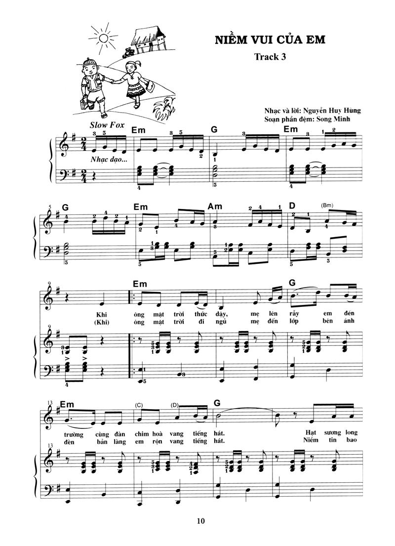 Sách Thực Hành Đệm Piano - Chủ Đề: Ca Khúc Thiếu Nhi (Phần 2)