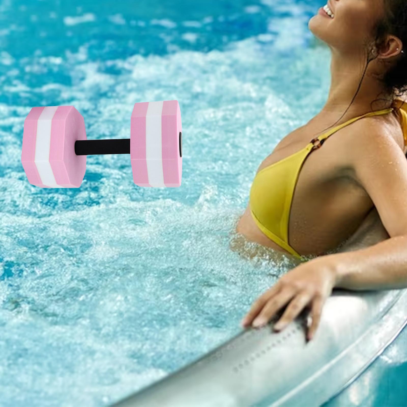 Aquatic Dumbbell Bar Water Dumbbell Swimming Barbell Hand Bar Resistance Lightweight Aquatic Barbell Float for Water Sports