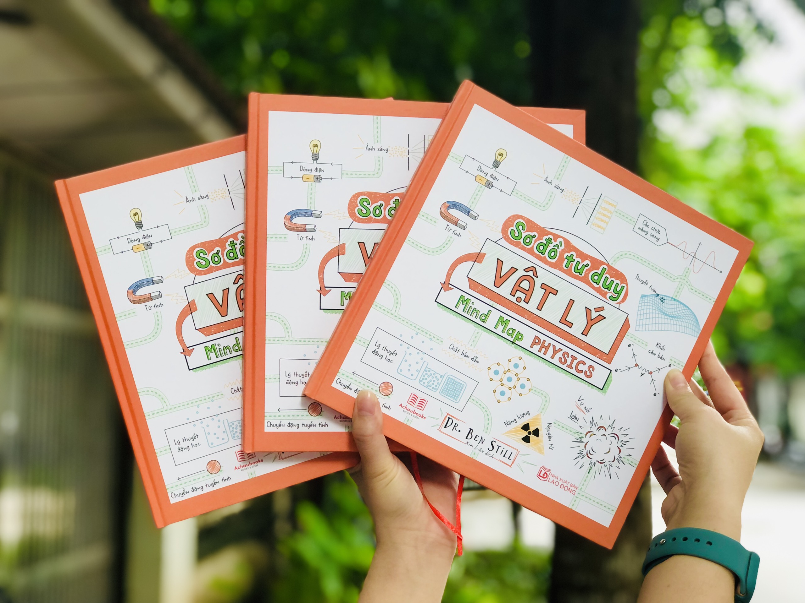 Sách: Sơ Đồ Tư Duy Vật Lý Á CHÂU BOOKS - Tổng Hợp Kiến Thức Vật Lý Dưới Sơ Đồ Tư Duy - Cách Học Vật Lý Ưu Việt