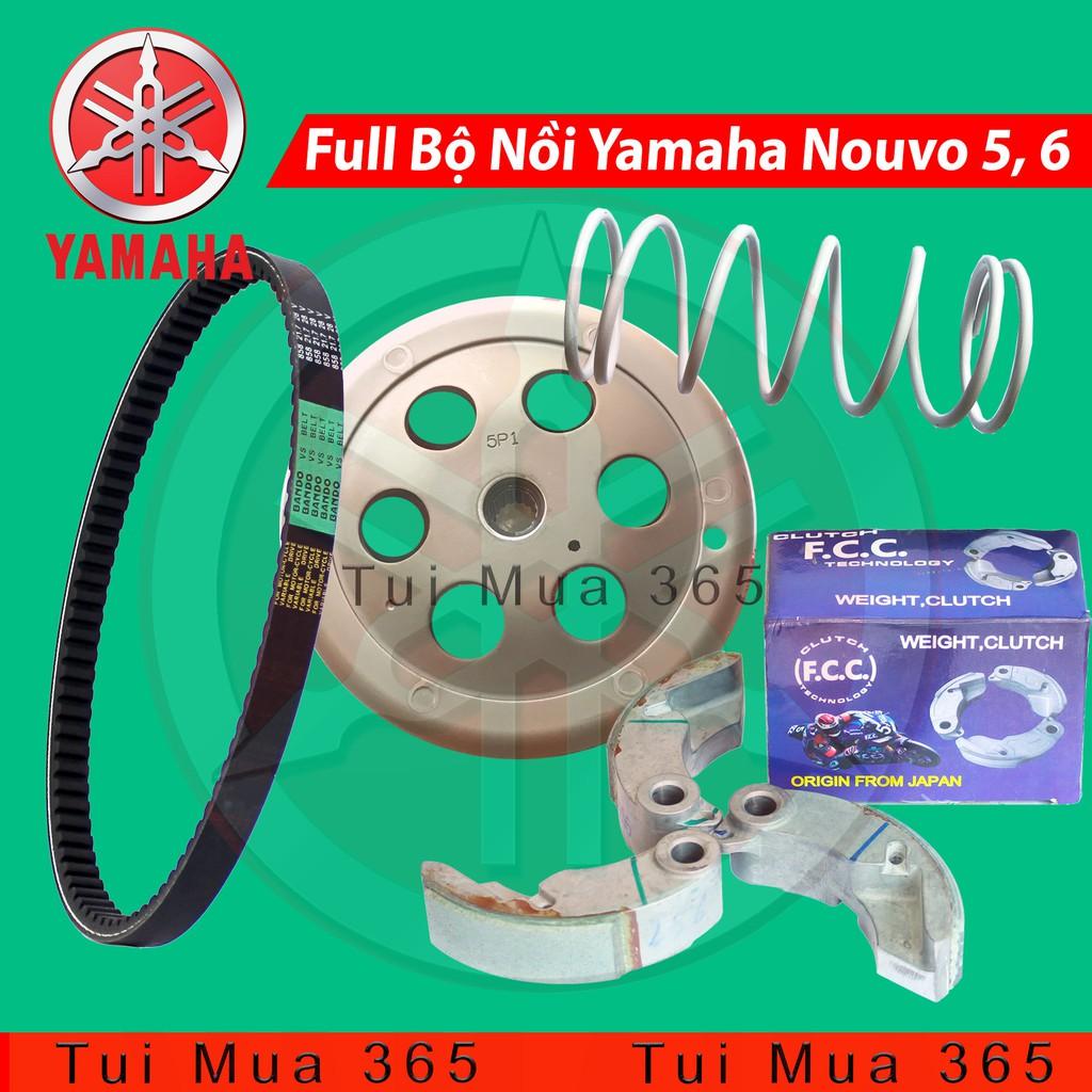 Full Bộ Nồi Trước và Nồi Sau, Dây Curoa, Bi Nồi Yamaha Nouvo 5,6