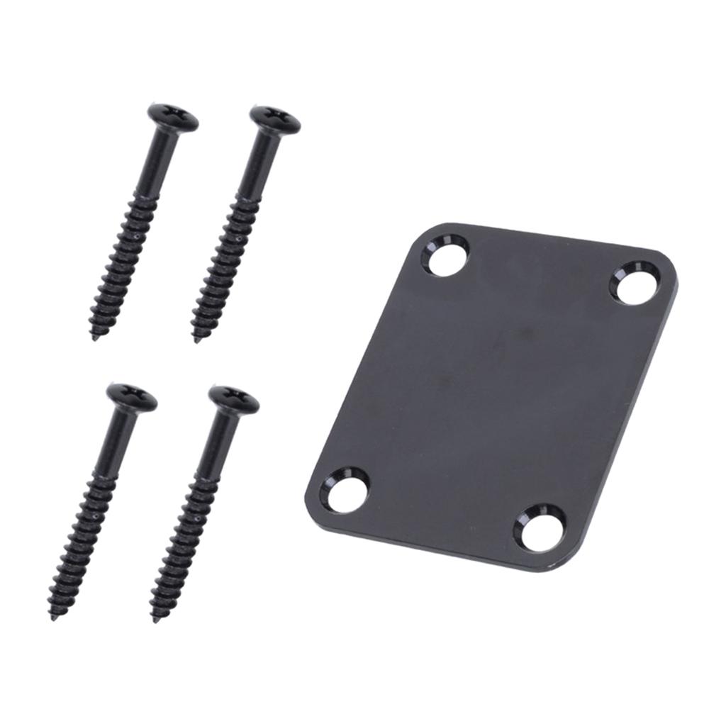 1 Set Guitar Neck Plate For Electric Guitar Bass Replacement
