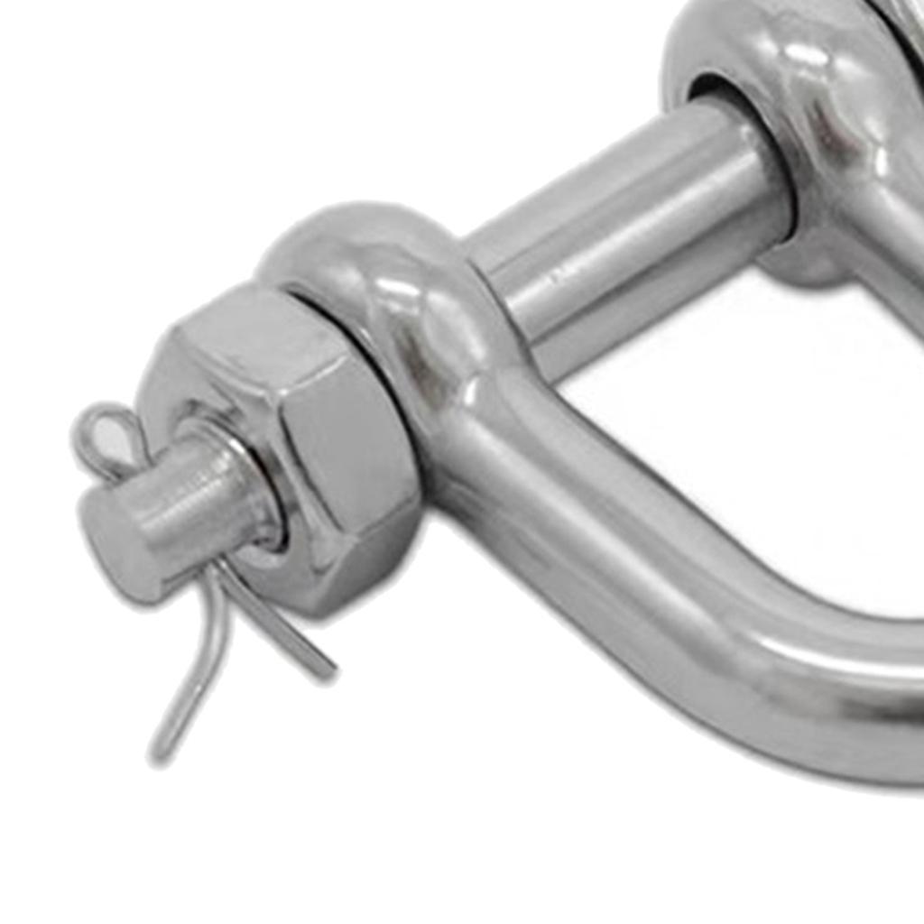 Marine Boat Anchor Chain Rigging D Shackle Pin 316 Stainless Steel 1inch