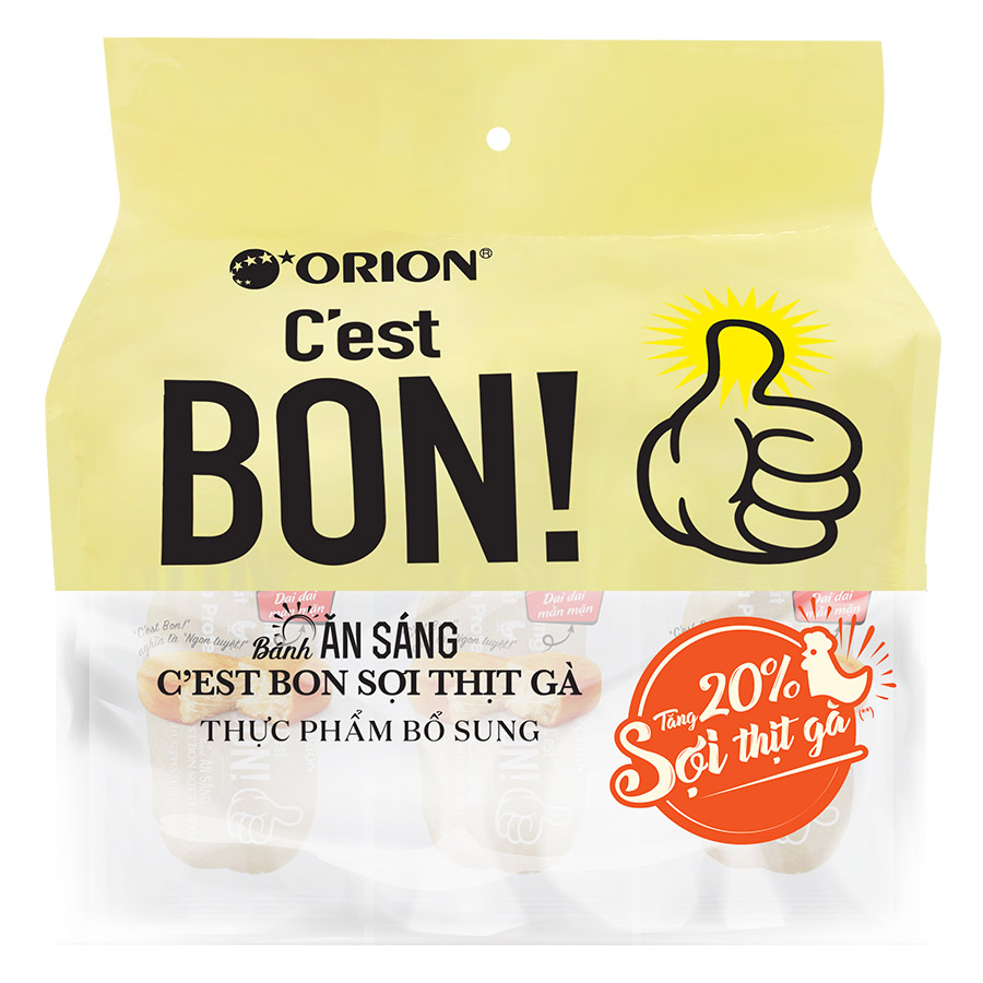 Bánh ăn sáng C'est bon gói lớn siêu tiết kiệm - 3 gói 85g