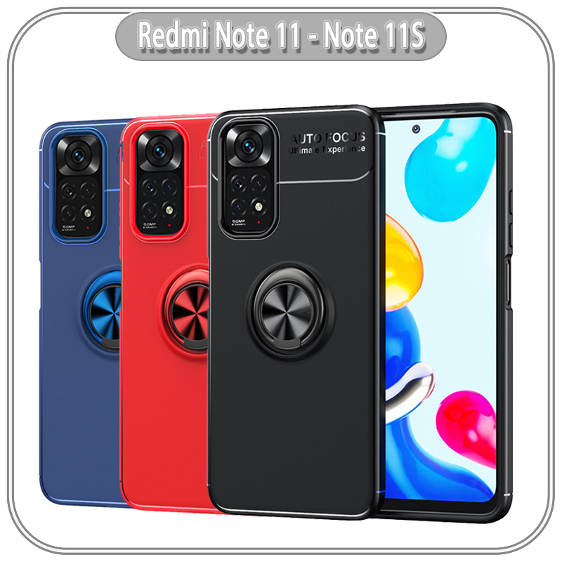 Ốp lưng cho Xiaomi Redmi Note 11 - Note 11S chống sốc iRing Auto
