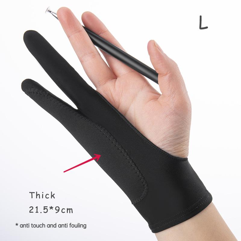 Găng tay vẽ tay hai ngón tay chống chạm cho máy tính bảng màn hình kỹ thuật số chạm vào Vẽ vẽ tranh vẽ tranh sơn dầu chống che phủ