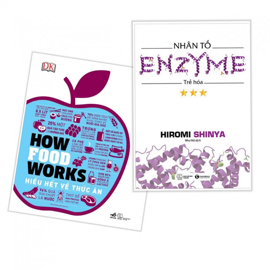 Combo How Food Works  + Nhân Tố Enzim - Trẻ Hóa - Tặng Kèm Bookmark PD