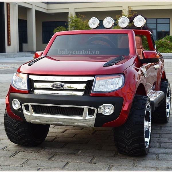 Ô tô xe điện trẻ em địa hình FORD RANGER XLS 2 chỗ 4 động cơ ghế da cao cấp ( Đỏ-Đen-Trắng-Xanh