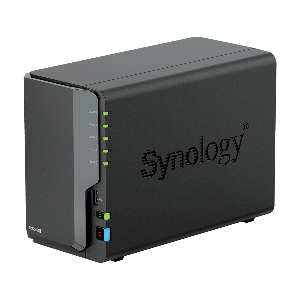 Thiết bị lưu trữ Synology DiskStation DS225+ 2bay bảo hành 3 năm Hàng chính hãng