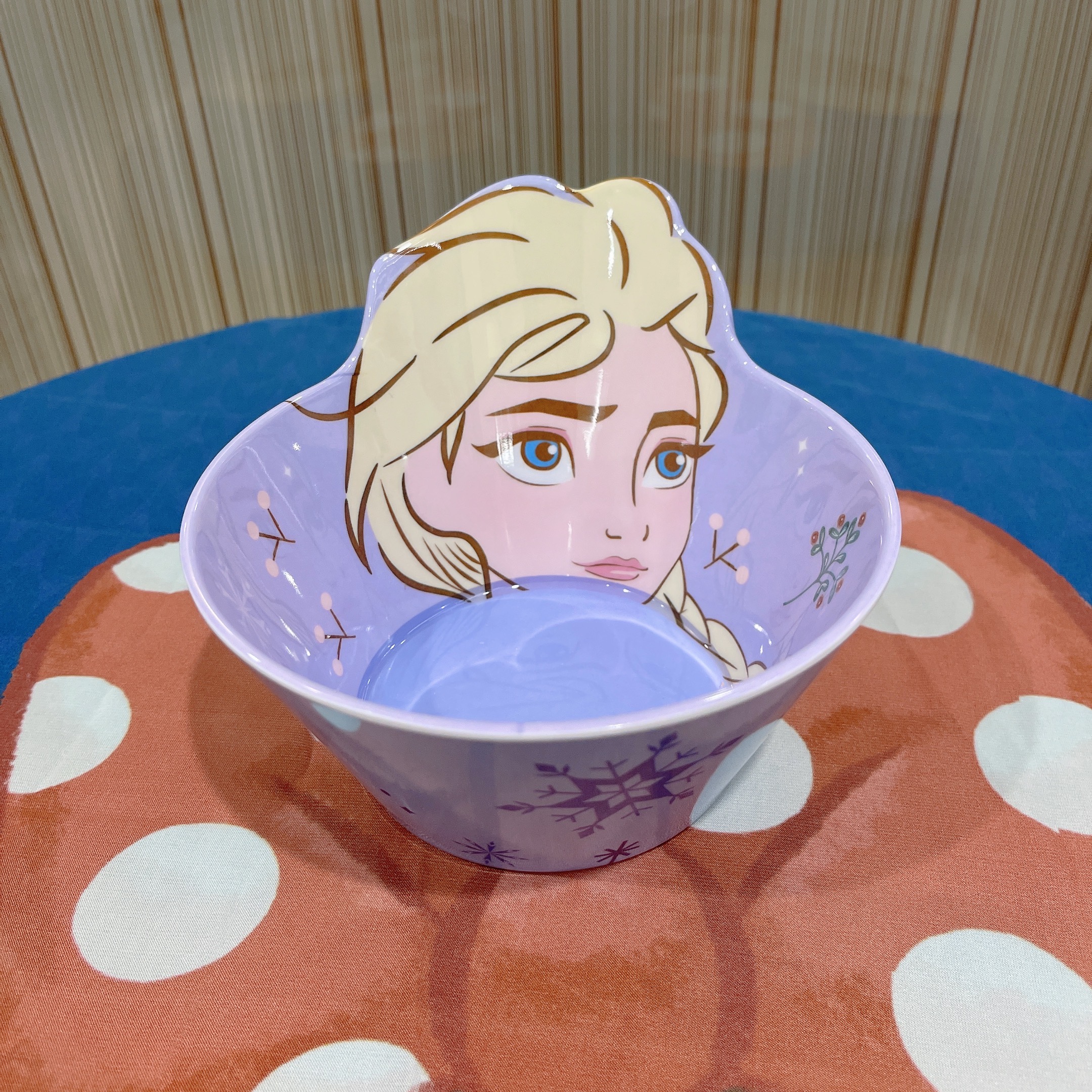 Chén ăn tô nhựa melamine hình công chúa Elsa Frozen Disney nổi 3D cho trẻ em bé gái - CHENELSA