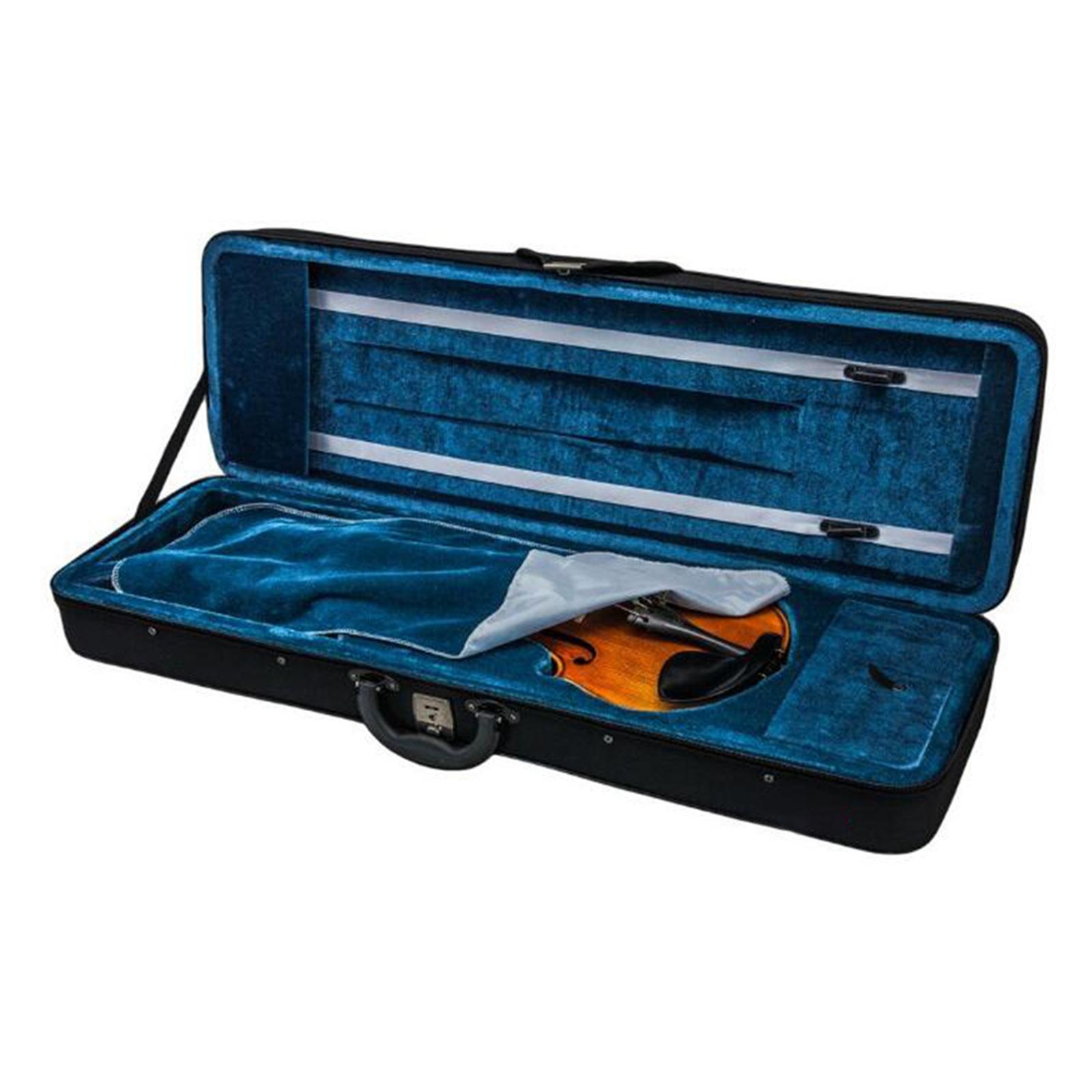 Violin Storage Hard Box, Oblong Violin Carrying Bag with Handle for Travel