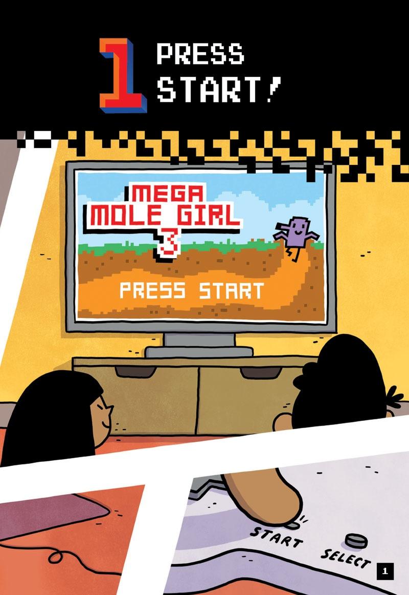 Sách ngoại văn: Press Start! - Book 15 - Mega Mole Girl Digs Deep!