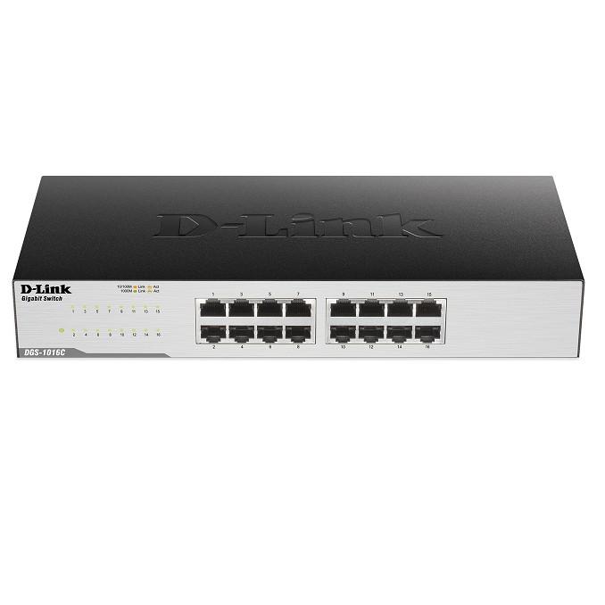 Switch Chia mạng DLink 16 Cổng DGS 1016C 1000Mbps - Hàng Chính Hãng