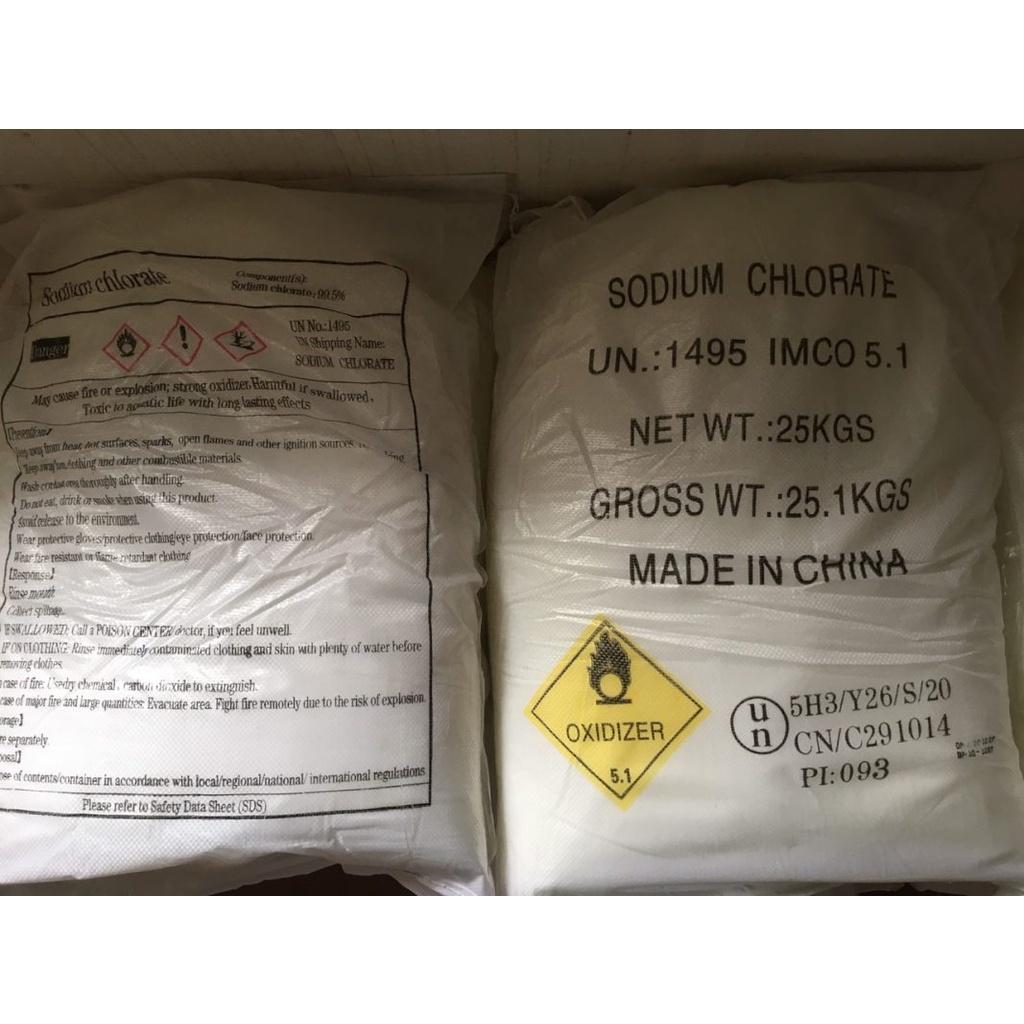 1kg Na_clo_3- Sodium Chlorate- Natri Clorat-tẩy trắng bột giấy-thuốc cỏ