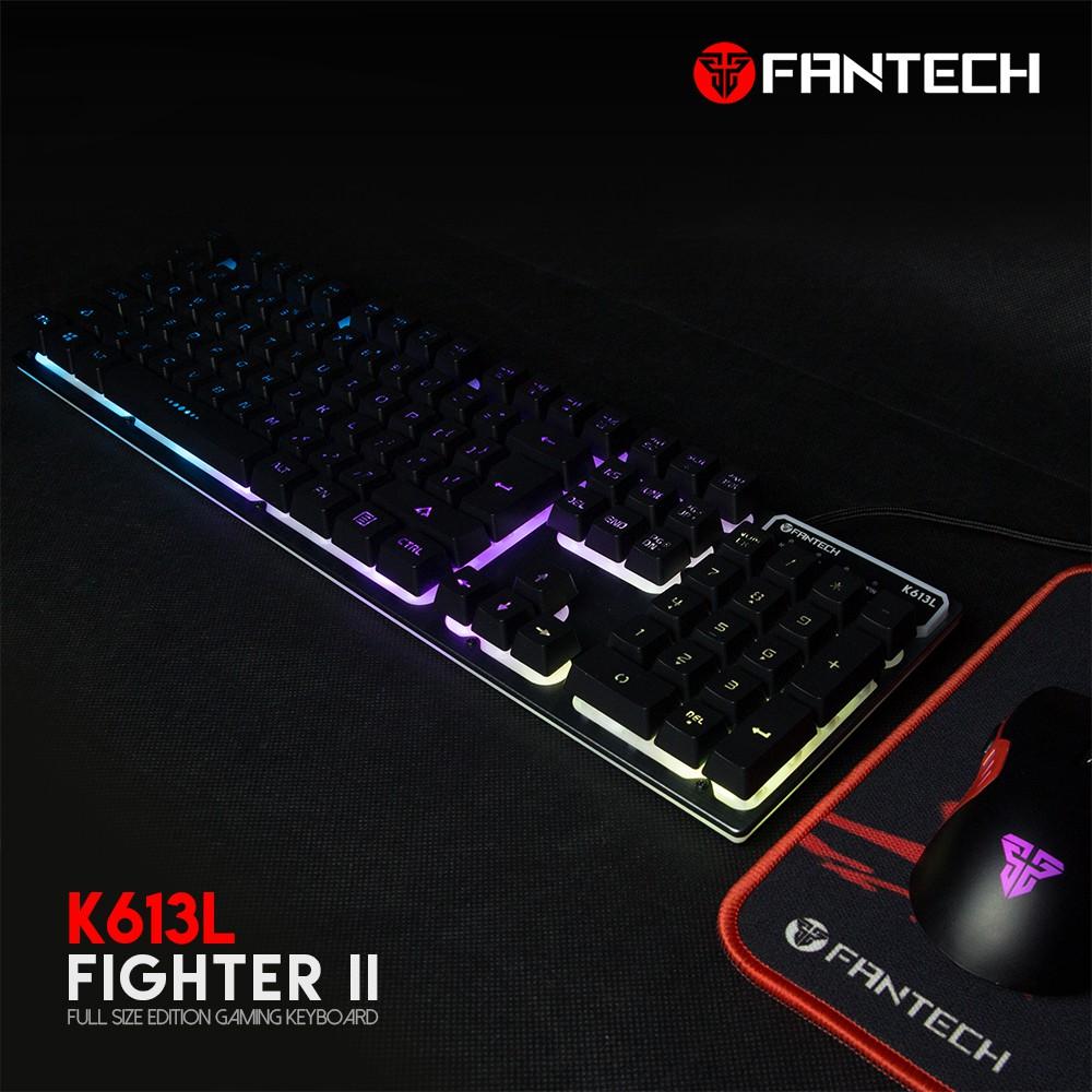 Bàn Phím Gaming Có Dây Full-sized Fantech K613L FIGHTER II Backlit LED 19 Phím Anti Ghost - Hãng Phân Phối Chính Thức