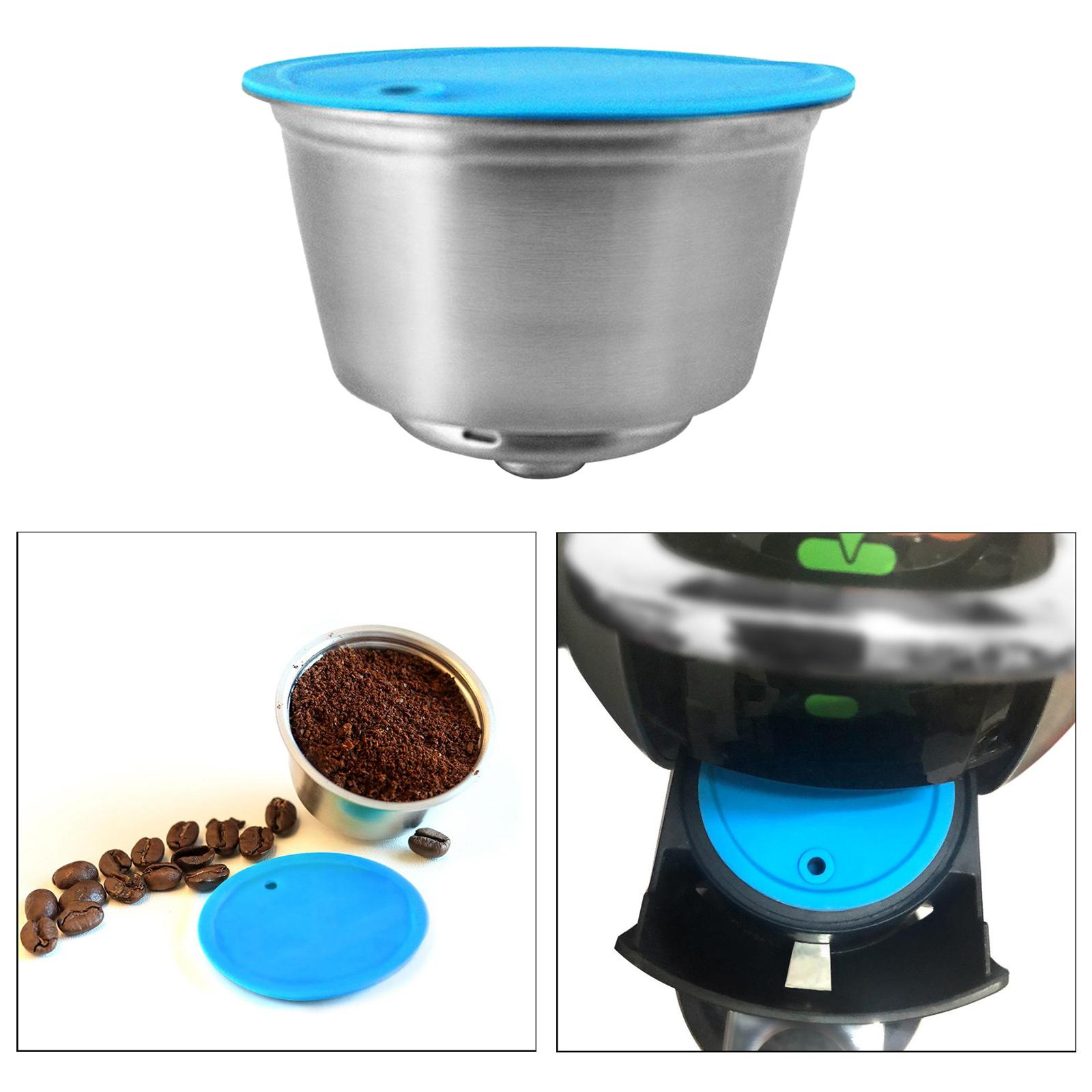 Reusable Coffee Capsules, Stainless Steel Refillable Pods Holder Filter Compatible with Dolce Gusto