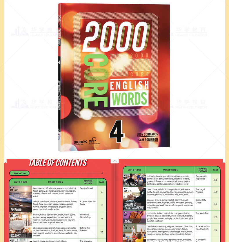 Sách học tiếng Anh 2000 Core English Words Student Book Free audio mp3 - Sách chuẩn nhập khẩu trực tiếp từ NXB Compass
