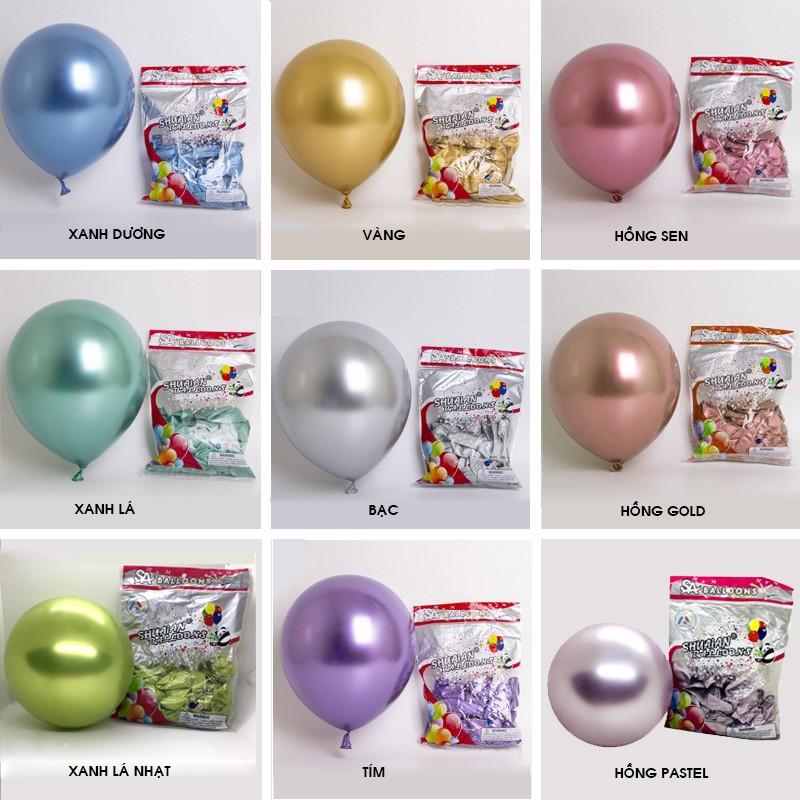 Set 10 bóng Chrome siêu nhũ