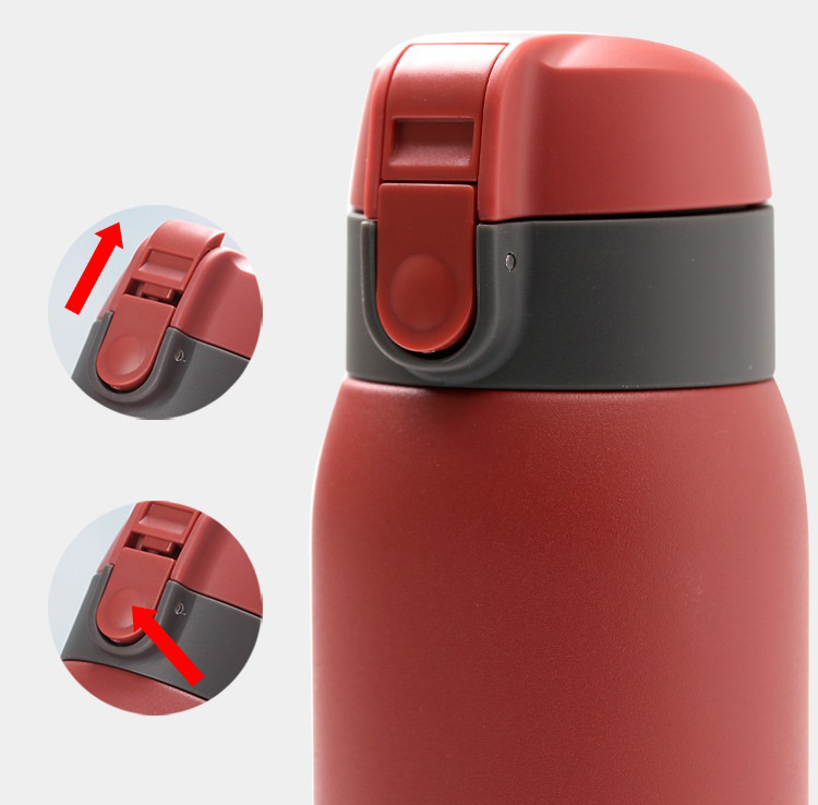 Bình Giữ Nhiệt Lock&Lock Chubby Tumbler LHC3233 370ml - Hàng Chính Hãng, Có Dây Treo, Chất Liệu Thép Không Gỉ, Mở Nắp Bằng 1 Tay