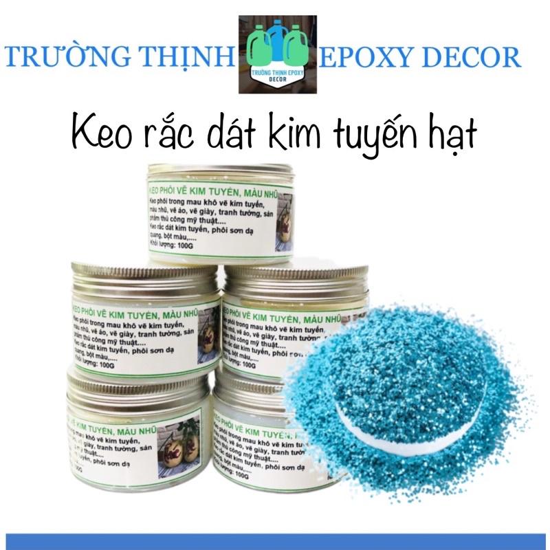 Keo Rắc Dát Kim Tuyến Hạt, Pha Màu Nhũ Kim Hũ 100G - Trường Thịnh Sài Gòn