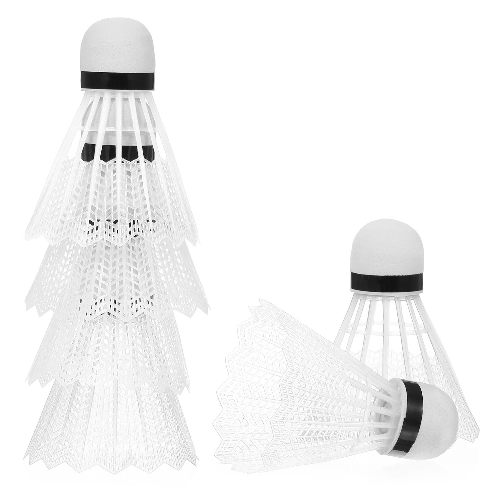 12pcs Nylon Shuttlecock Durable Plastic Badminton Shuttlecock Indoor Outdoor Sport Badminton Ball Windproof Shuttlecock